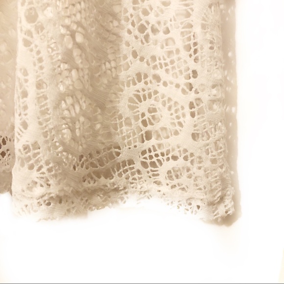 Apt 9 Lace Skater Dress White Scoop Neck Summer - Picture 4 of 6